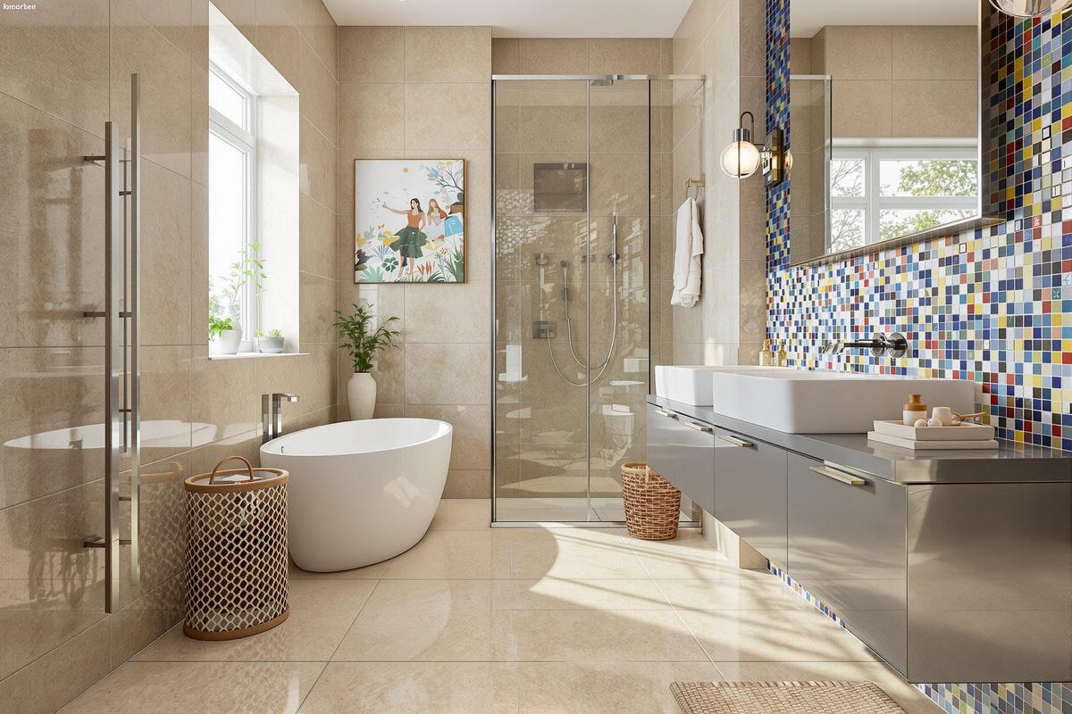 Les avantages du carrelage et de la mosaique pour salle de bain