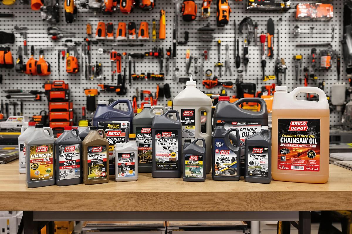 Quelle huile pour chaîne de tronçonneuse Brico Dépôt ?